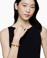 Renaissance® Cablespira Bracelet in 18K Yellow Gold with Carnelian and Madeira Citrine, 9mm